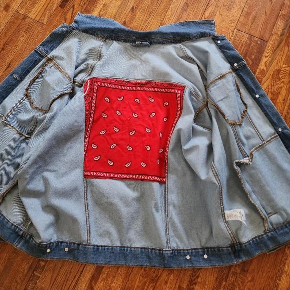 Womens Terra & Sky Embroidered Denim Jean Jacket 0X(14W) - Picture 7 of 7
